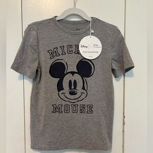 Little sleepies play collection Disney Mickey Mouse Gray Kids T-Shirt 6 NWT